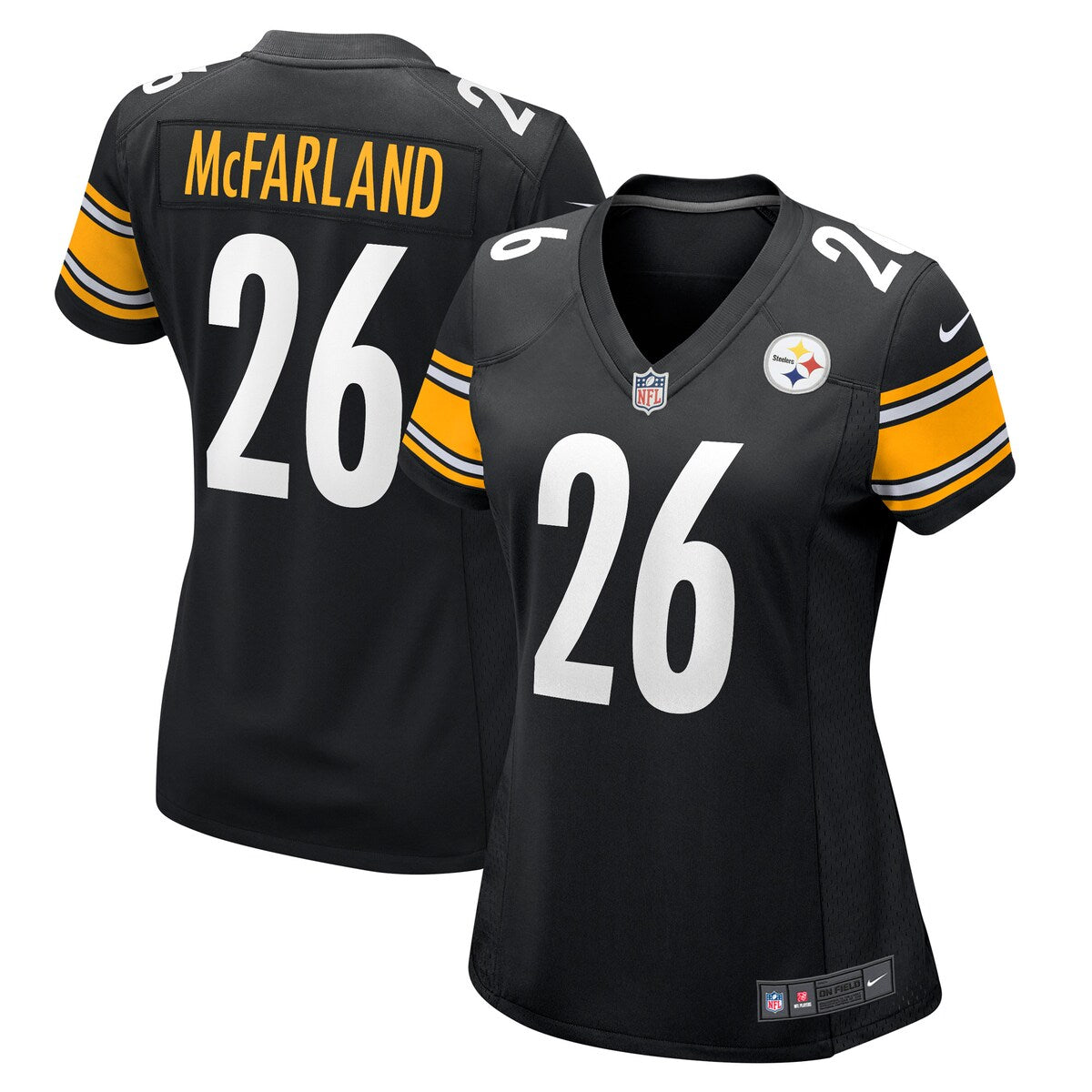 Anthony Mcfarland Jr Pittsburgh Steelers Nike Womens Game Player Jersey Black