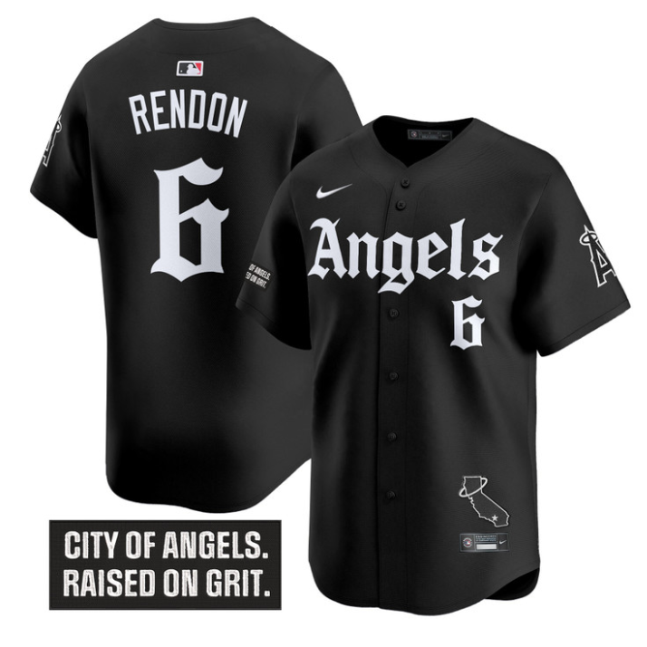 Anthony Rendon Jersey #6 Los Angeles Angels Gothic Halo Edition Stitched