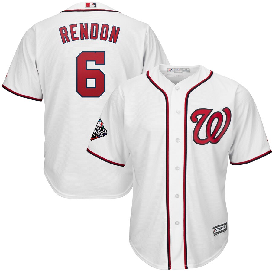 Anthony Rendon Washington Nationals Majestic 2019 World Series Bound Official Cool Base Player Jersey White