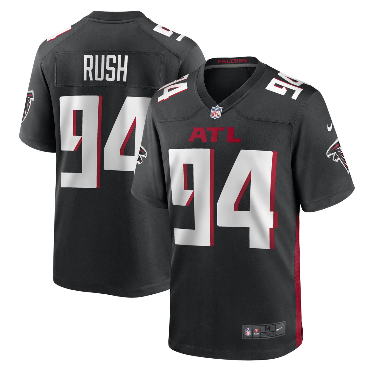 Anthony Rush Atlanta Falcons Nike Game Player Jersey Black