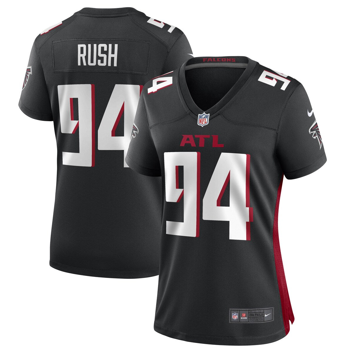 Anthony Rush Atlanta Falcons Nike Womens Game Player Jersey Black