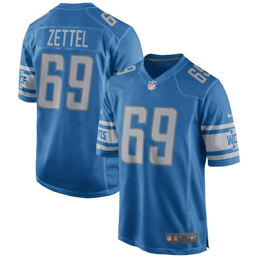 Anthony Zettel Detroit Lions Nfl Draft Game Jersey Blue