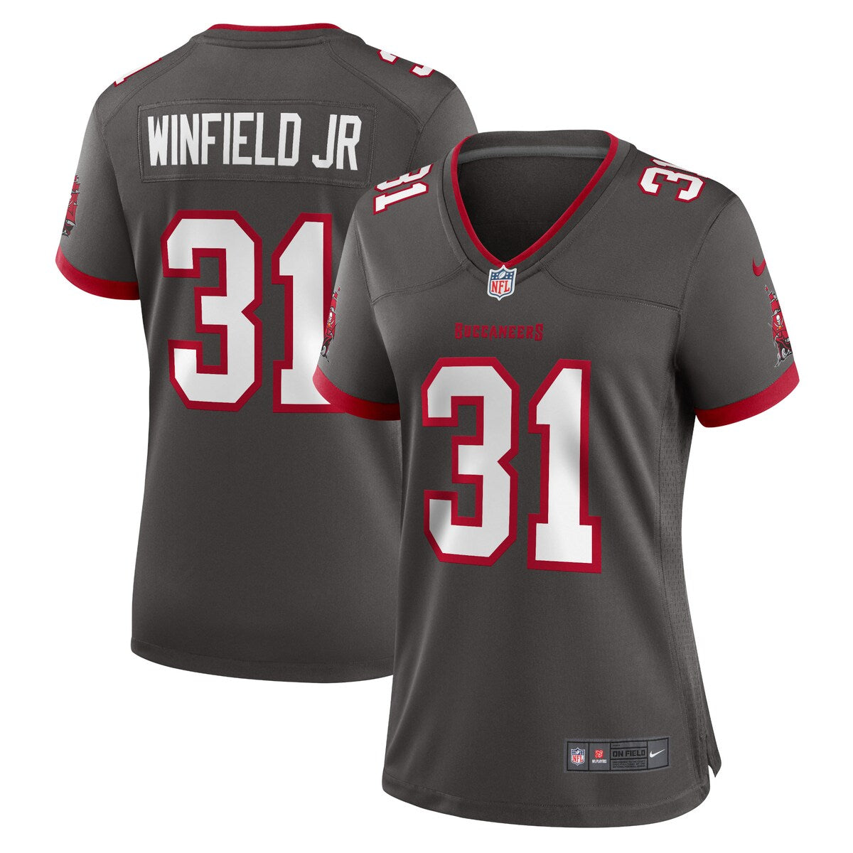Antoine Winfield Jr Tampa Bay Buccaneers Nike Womens Game Jersey Pewter
