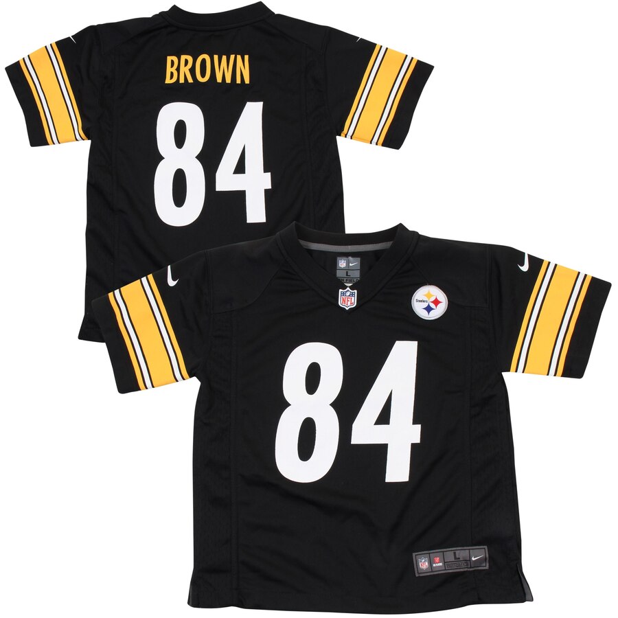 Antonio Brown Pittsburgh Steelers Nike Preschool Game Jersey Black