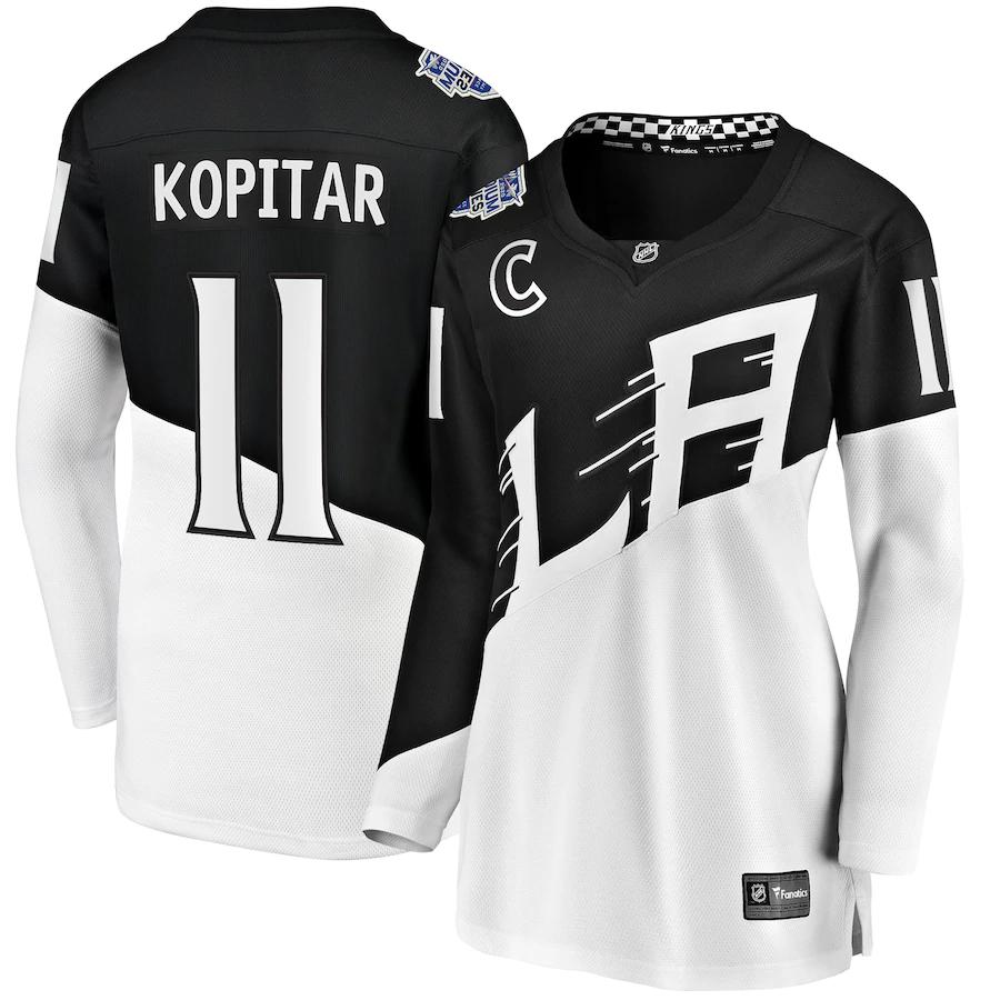 Anze Kopitar Los Angeles Kings Fanatics Branded Womens 2020 Stadium Series Breakaway Player Jersey Black