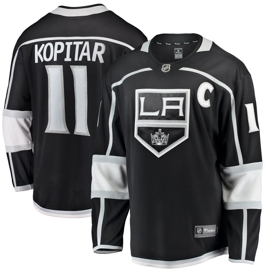 Anze Kopitar Los Angeles Kings Fanatics Branded Youth Home Breakaway Player Jersey Black
