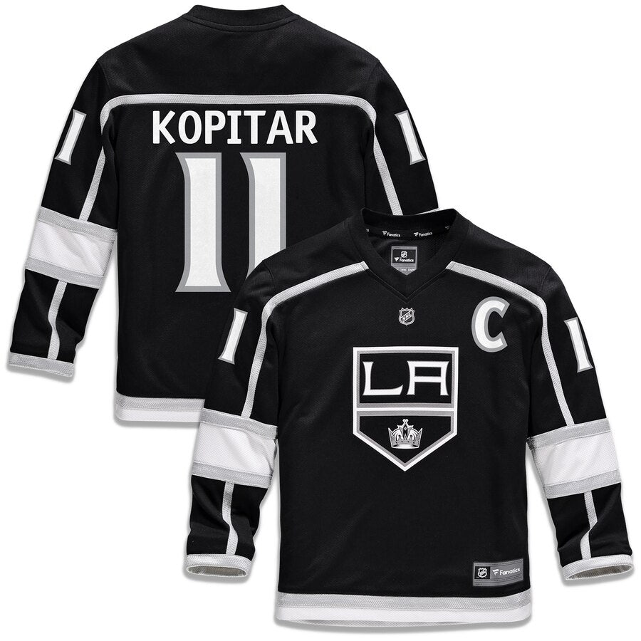 Anze Kopitar Los Angeles Kings Fanatics Branded Youth Replica Player Jersey Black
