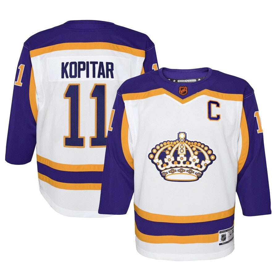 Anze Kopitar Los Angeles Kings Youth Special Edition 20 Premier Player Jersey White