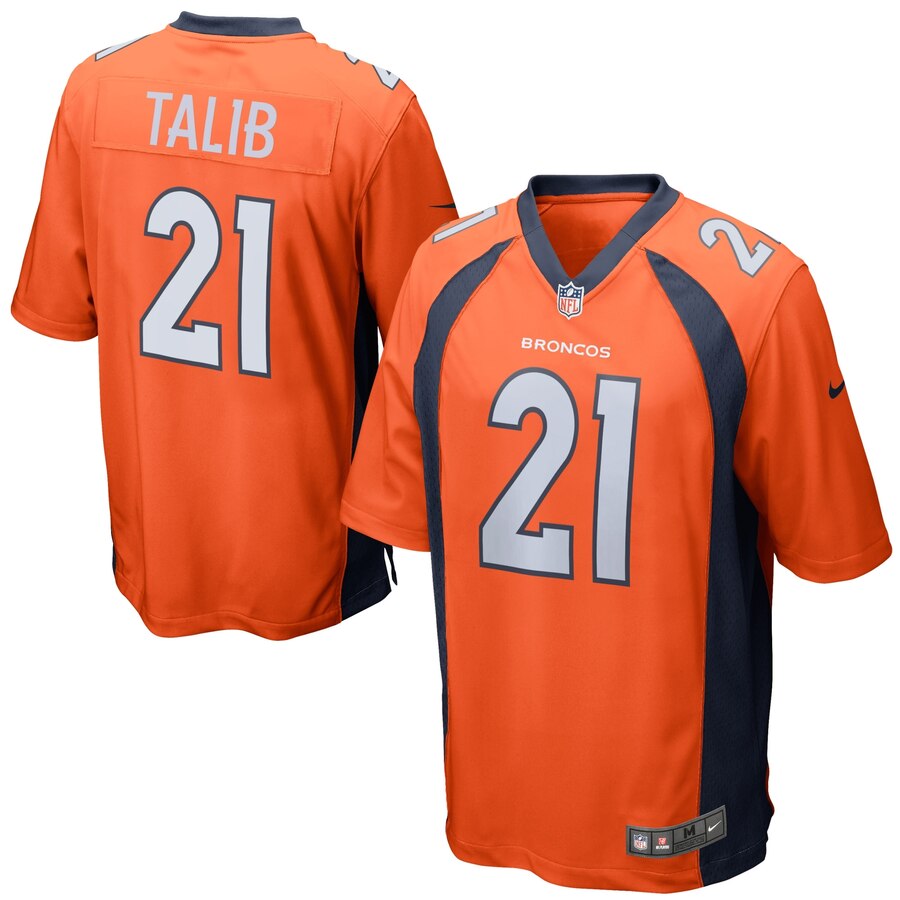 Aqib Talib Denver Broncos Youth Nike Team Color Game Jersey Orange