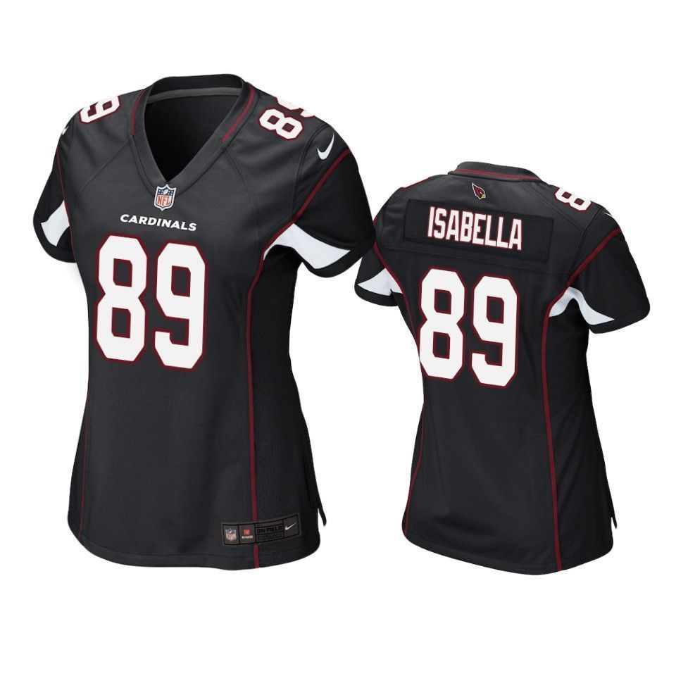 Arizona Cardinals Andy Isabella 2019 Nfl Draft Black Game Womens Jersey