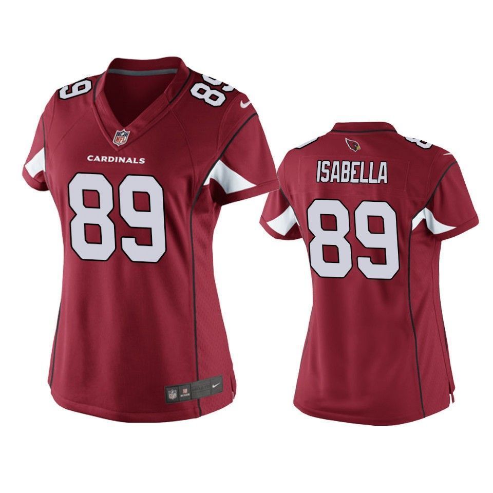 Arizona Cardinals Andy Isabella 2019 Nfl Draft Cardinal Game Womens Jersey