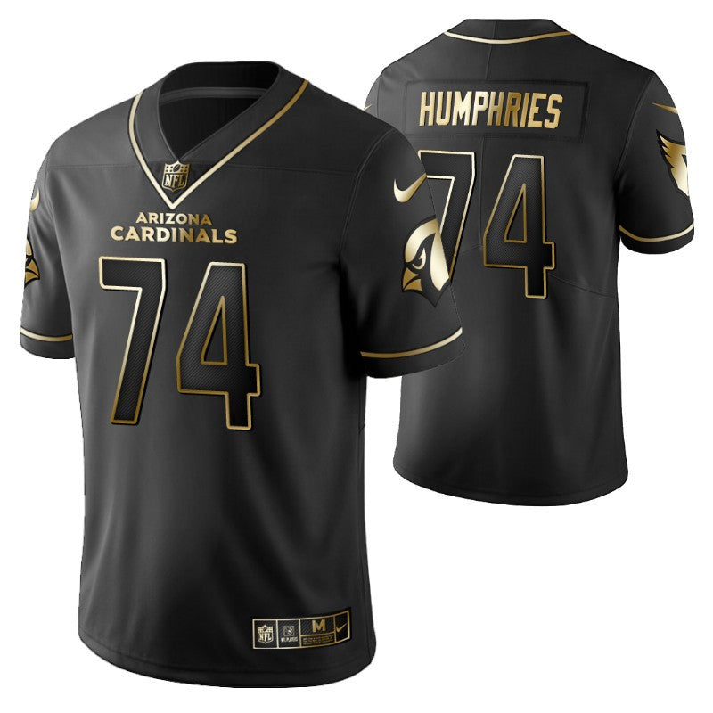 Arizona Cardinals Dj Humphries 74 2021 Nfl Golden Brandedition Black Jersey Gift For Cardinals Fans