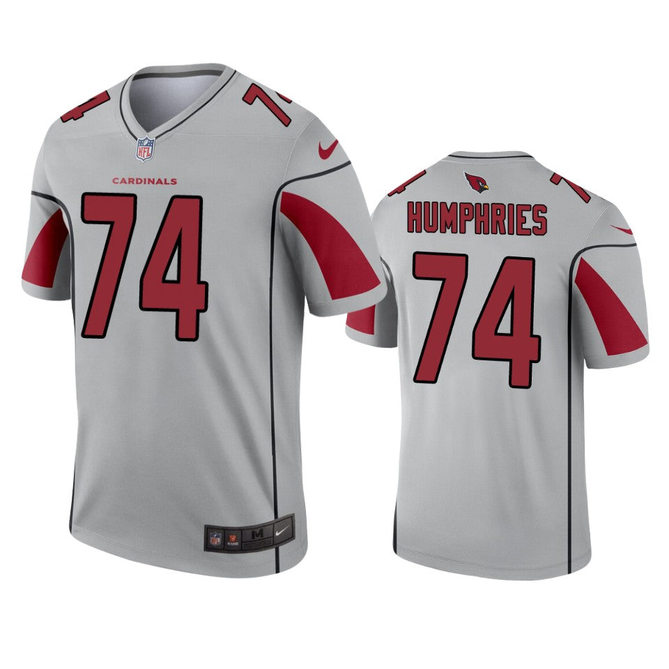 Arizona Cardinals Dj Humphries Silver Inverted Legend Jersey