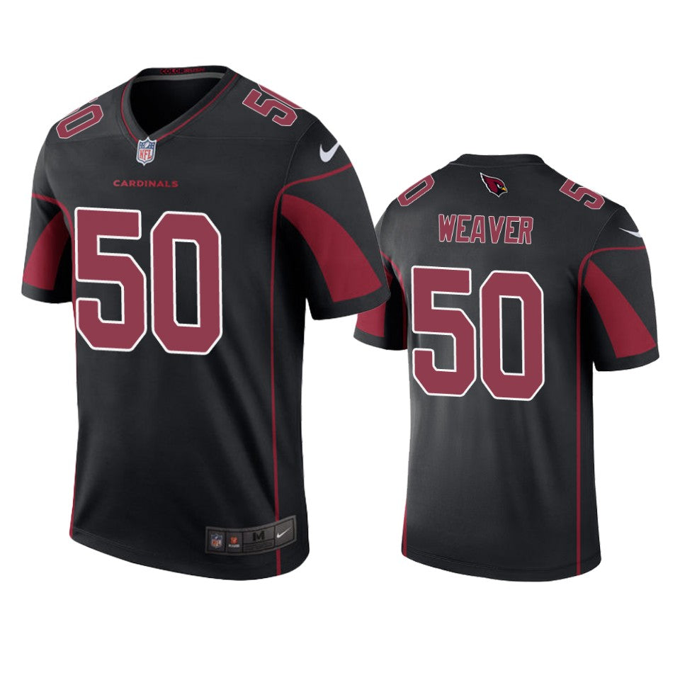 Arizona Cardinals Evan Weaver Black Color Rush Legend Jersey
