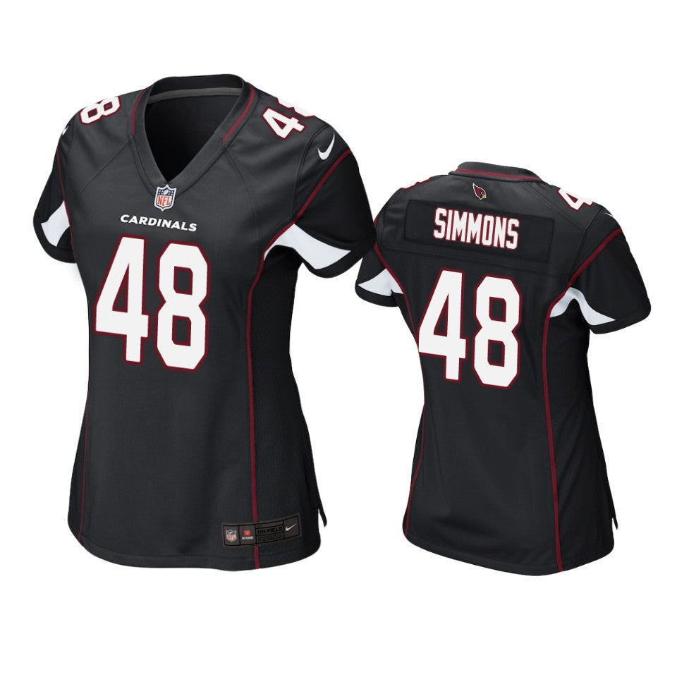 Arizona Cardinals Isaiah Simmons Black 2020 Nfl Draft Game Jersey