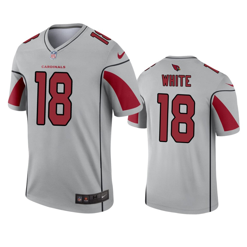 Arizona Cardinals Kevin White Silver Inverted Legend Jersey