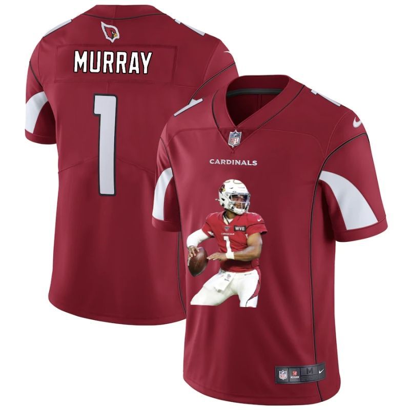 Arizona Cardinals Kyler Murray 1 Nfl Portrait Brandedition Red Jersey