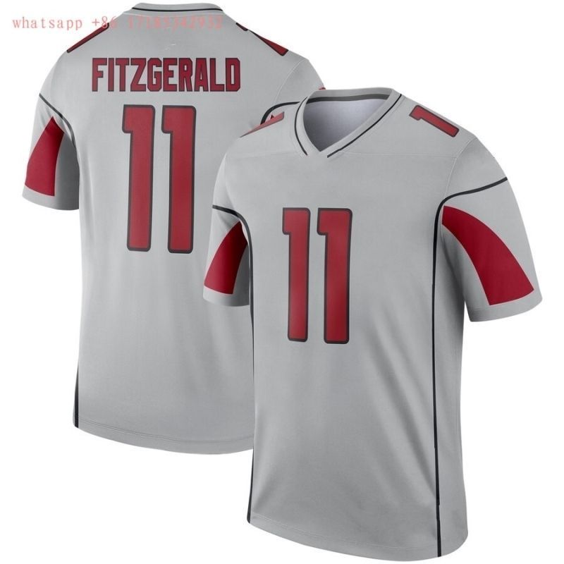 Arizona Cardinals Larry Fitzgerald 11 2020 Nfl Grey Jersey Jersey