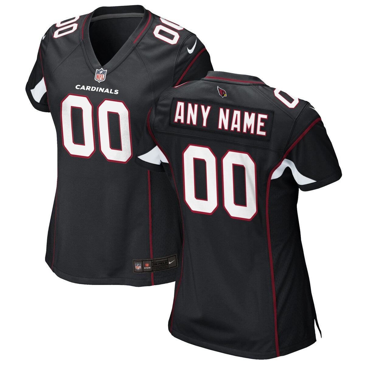 Arizona Cardinals Nike Womens Alternate Custom Game Jersey Black