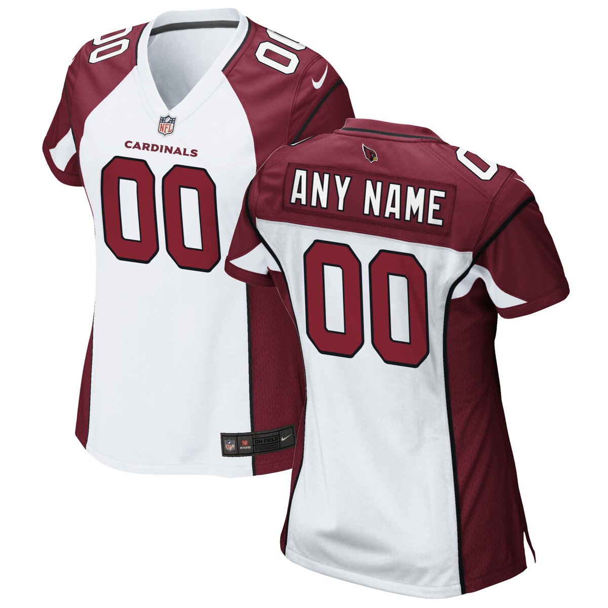 Arizona Cardinals Nike Womens Custom Game Jersey White