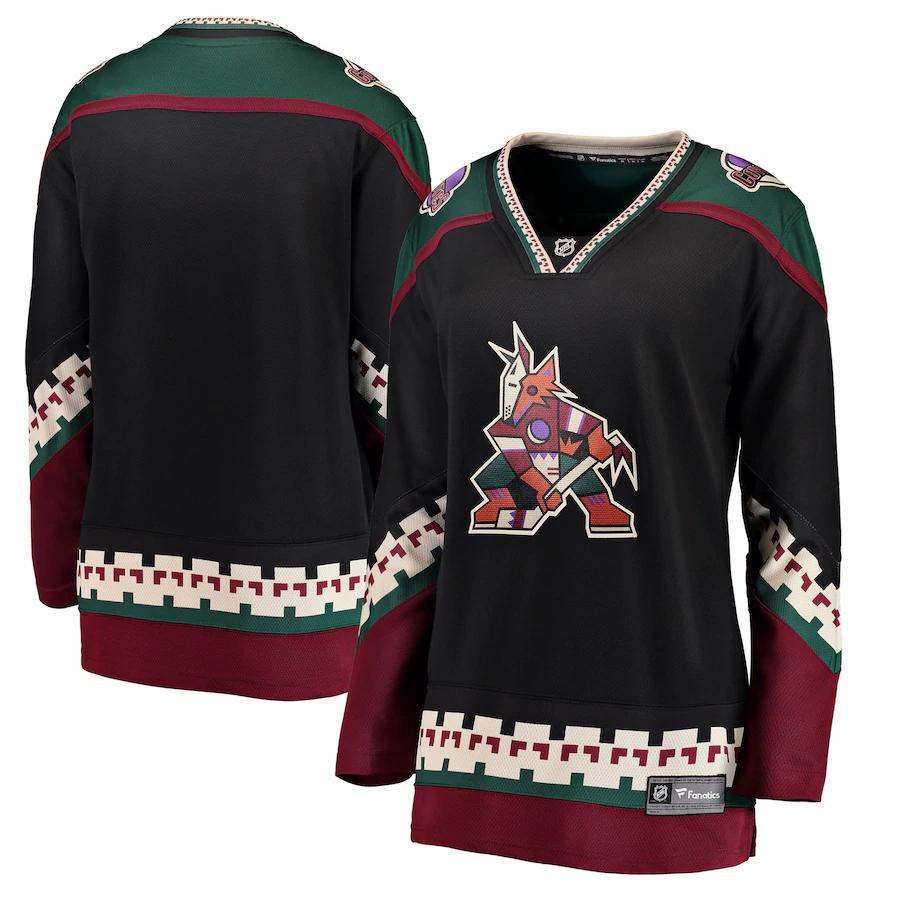 Arizona Coyotes Fanatics Branded Womens Alternate Breakaway Jersey Black