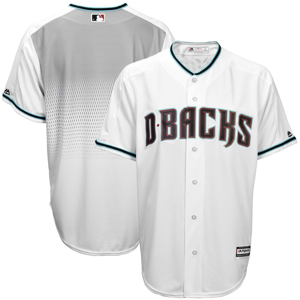 Arizona Diamondbacks Majestic Official Cool Base Jersey Whiteteal