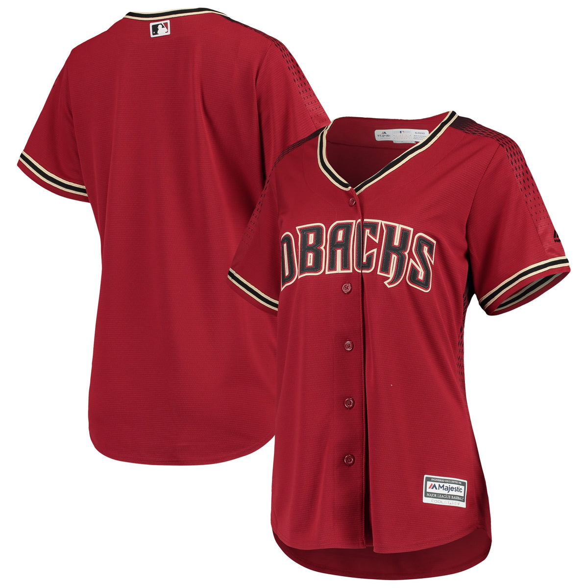 Arizona Diamondbacks Majestic Womens Alternate Official Team Jersey Red