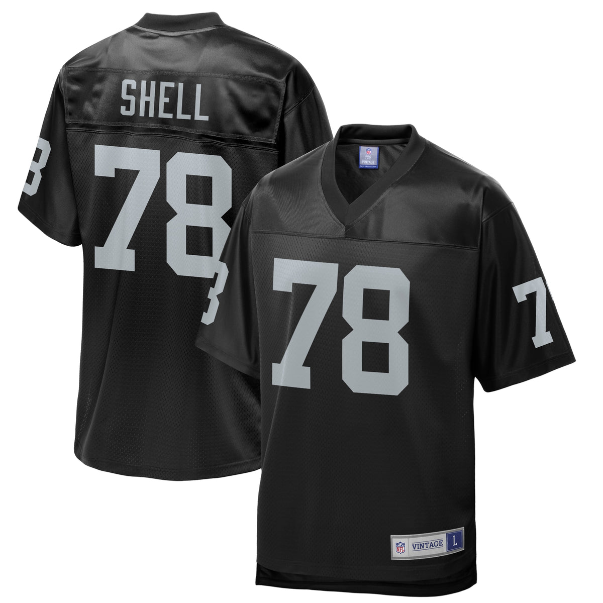 Art Shell Las Vegas Raiders Nfl Pro Line Replica Retired Player Jersey Black