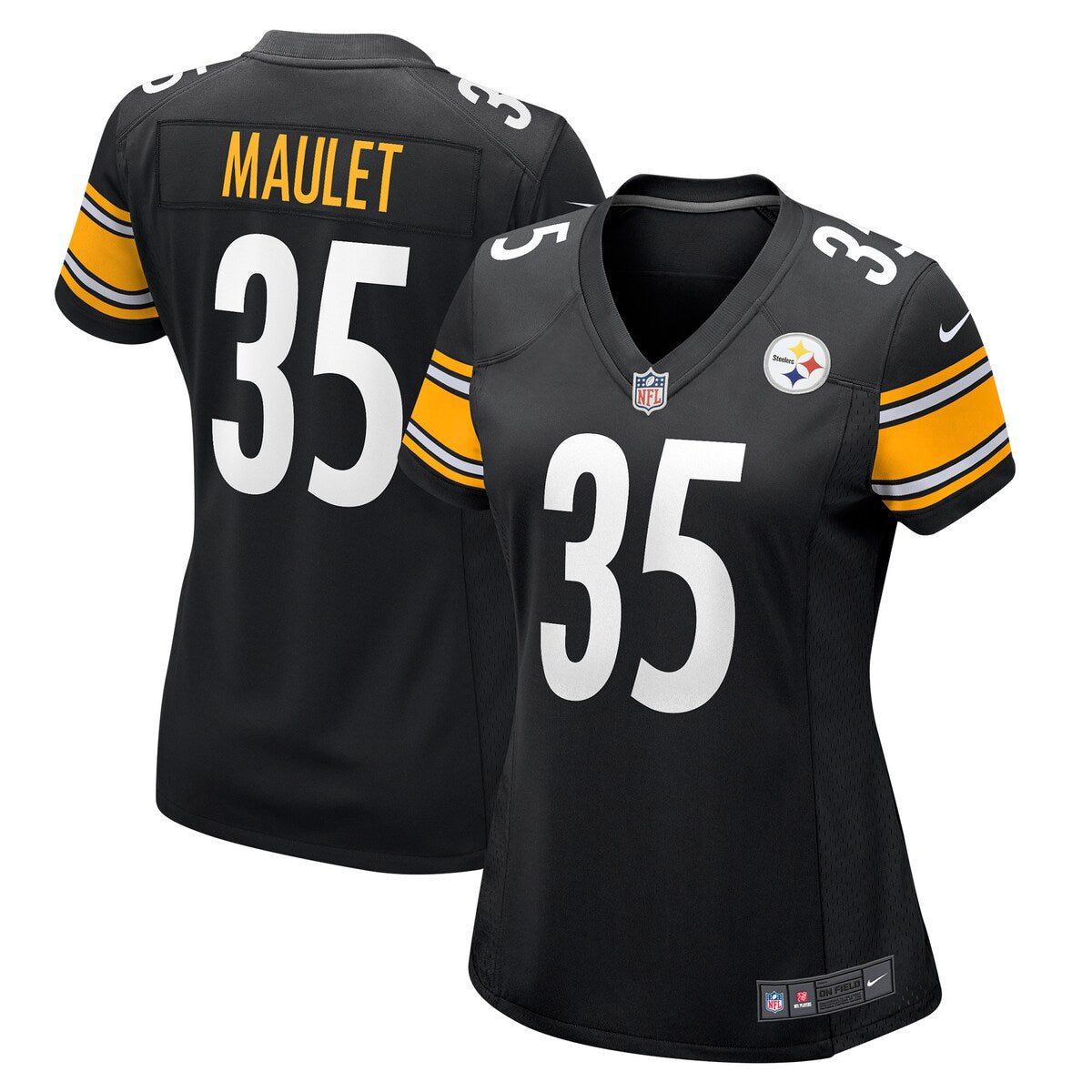 Arthur Maulet Pittsburgh Steelers Nike Womens Game Jersey Black
