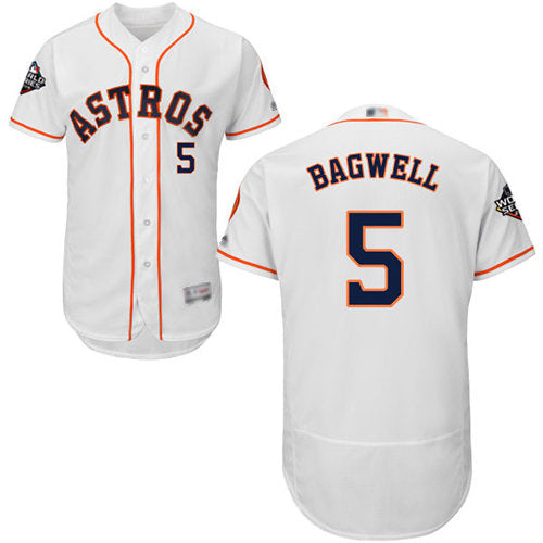 Astros 5 Jeff Bagwell White Flexbase Authentic Collection 2019 World Series Bound Stitched Baseball Jersey