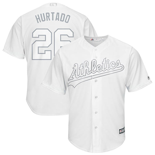 Athletics 26 Matt Chapman White Hurtado Players Weekend Cool Base Stitched Baseball Jersey