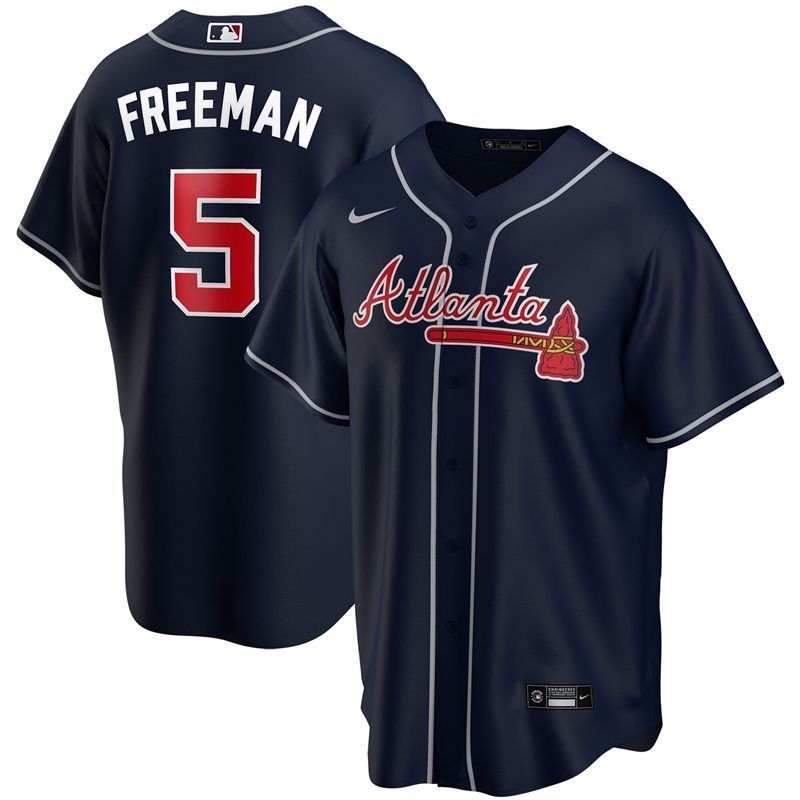 Atlanta Braves Freddie Freeman 5 2020 Mlb Black Jersey