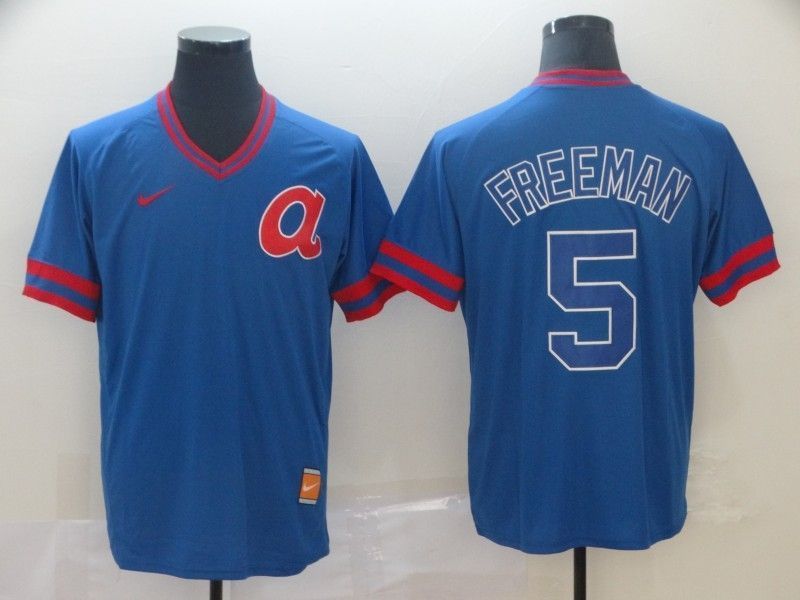 Atlanta Braves Freddie Freeman 5 2020 Mlb Blue Jersey