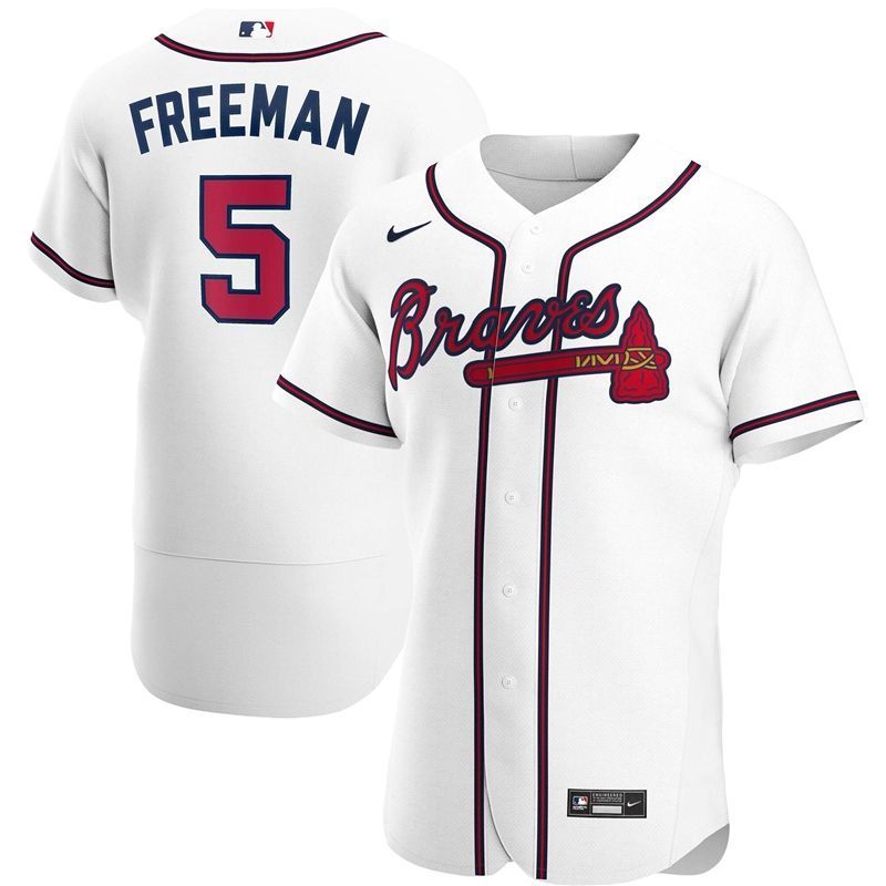 Atlanta Braves Freddie Freeman 5 2020 Mlb White Jersey2c84pi31hw_80