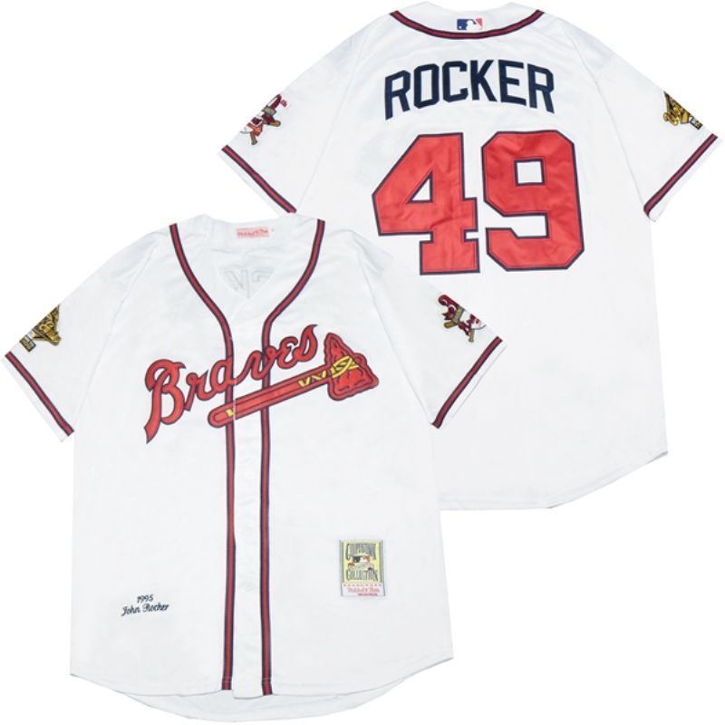Atlanta Braves John Rocker 49 2020 Mlb White Jersey