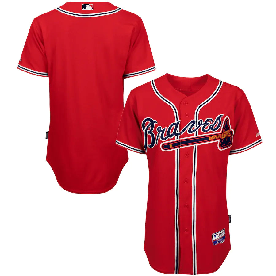 Atlanta Braves Majestic Big And Tall Cool Base Team Jersey Red