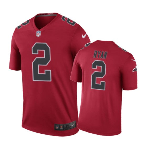 Atlanta Falcons 2 Matt Ryan Nike Color Rush Red Jersey