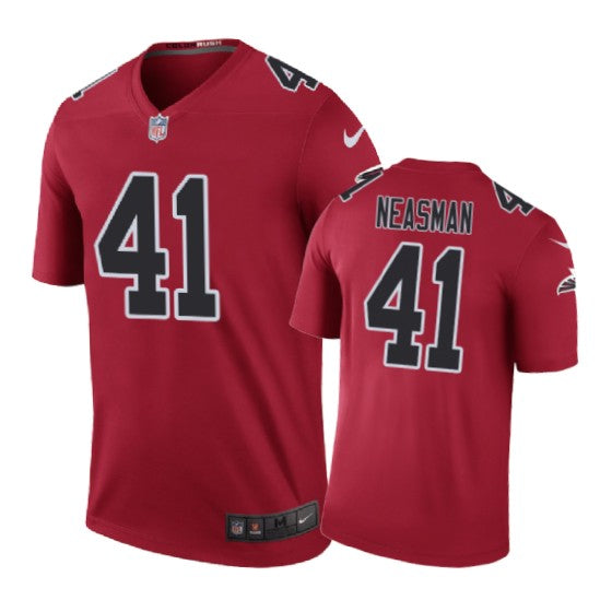 Atlanta Falcons 41 Sharrod Neasman Nike Color Rush Red Jersey