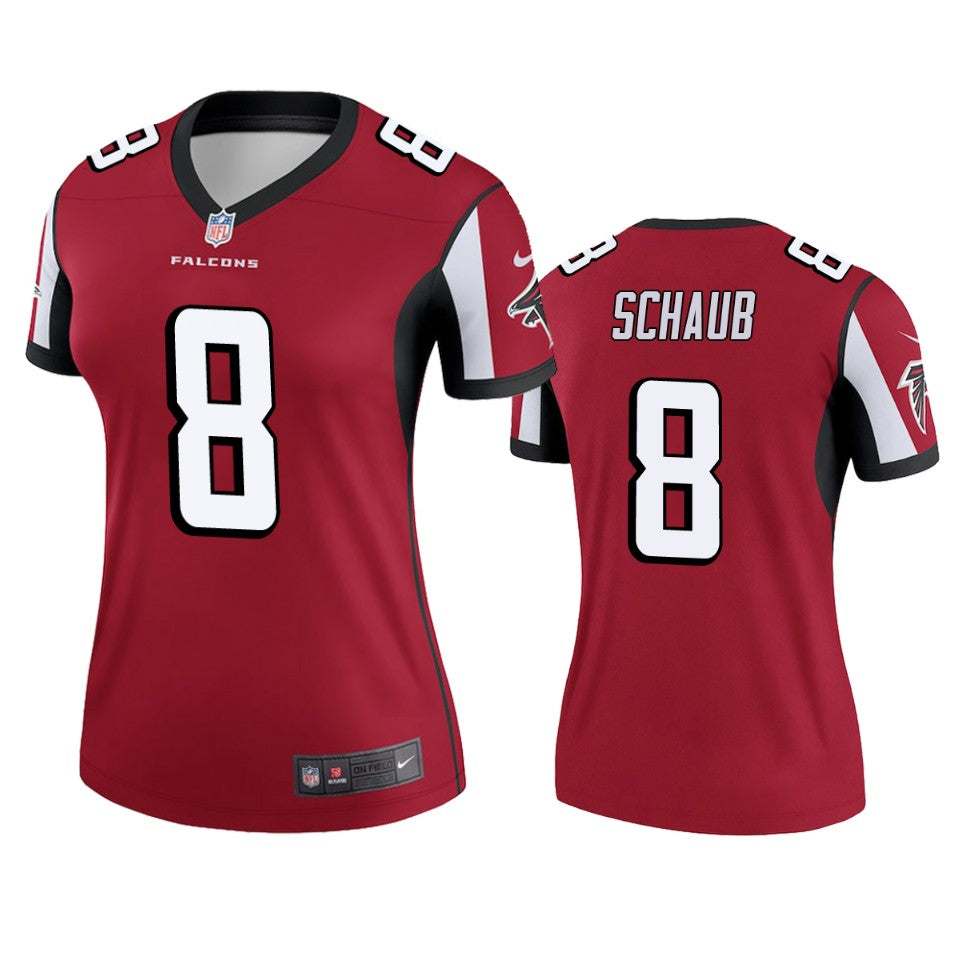 Atlanta Falcons 8 Matt Schaub Red Legend Jersey Womens