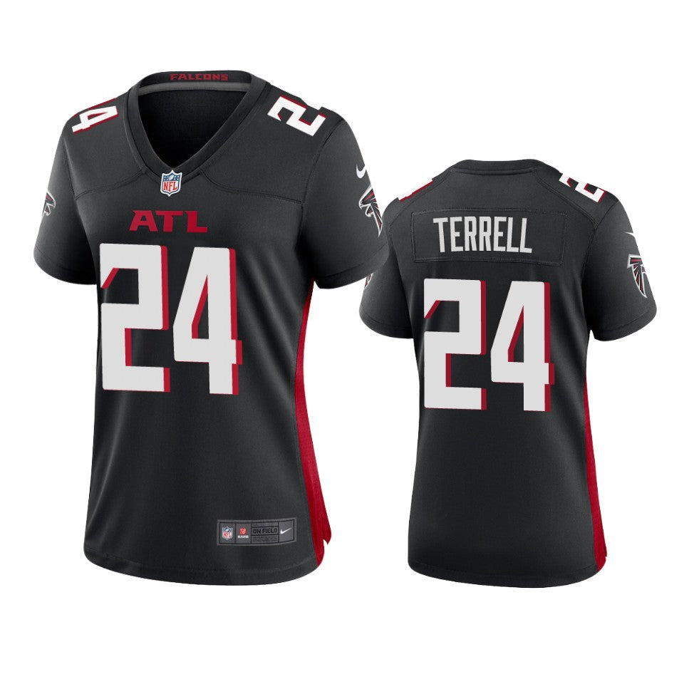 Atlanta Falcons Aj Terrell Black 2020 Nfl Draft Game Jersey
