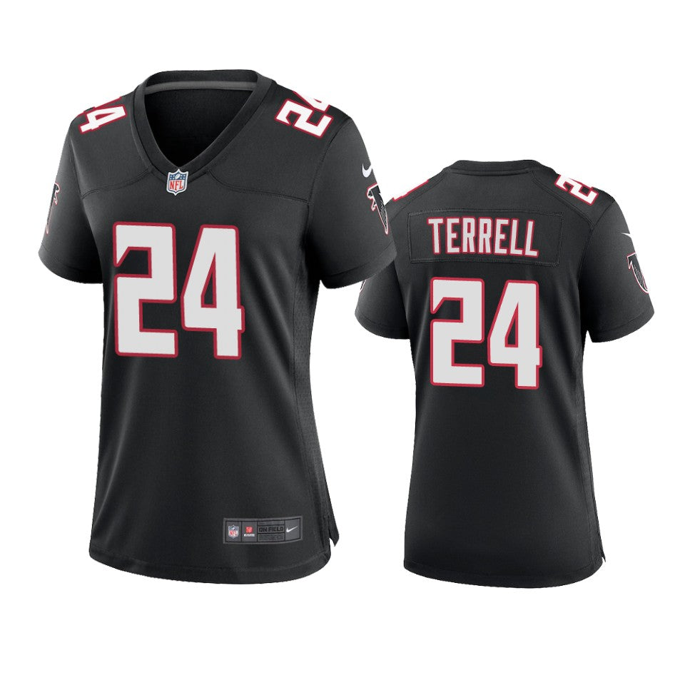 Atlanta Falcons Aj Terrell Black 2020 Nfl Draft Throwback Game Jersey