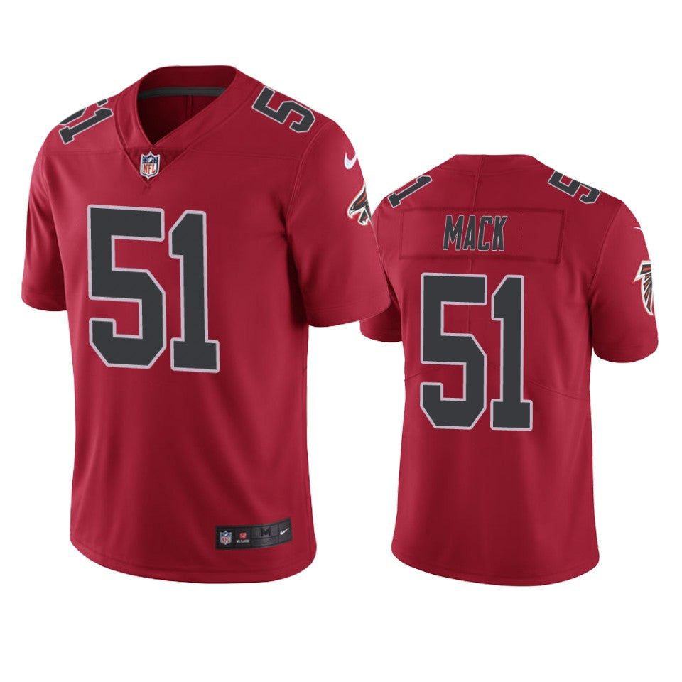 Atlanta Falcons Alex Mack Red Nike Color Rush Limited Jersey
