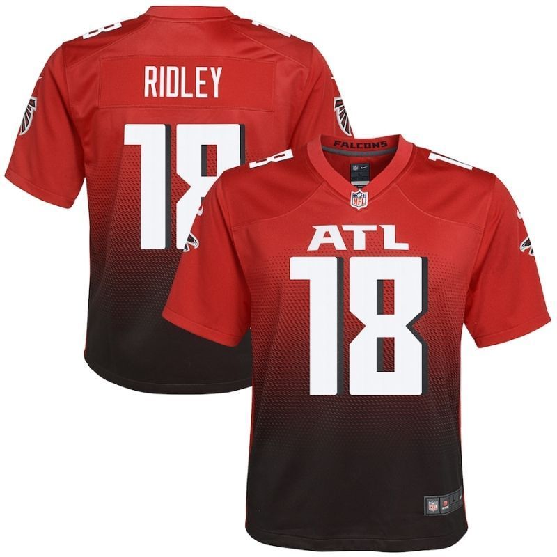 Atlanta Falcons Calvin Ridley 18 Nfl 2020 Garident Red Jersey