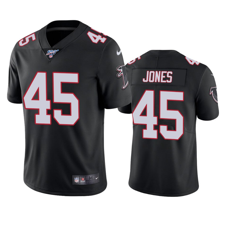 Atlanta Falcons Deion Jones Black 100th Season Vapor Limited Jersey