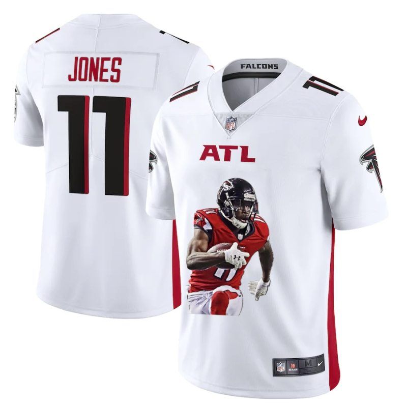 Atlanta Falcons Julio Jones 11 Nfl Portrait Brandedition White Jersey