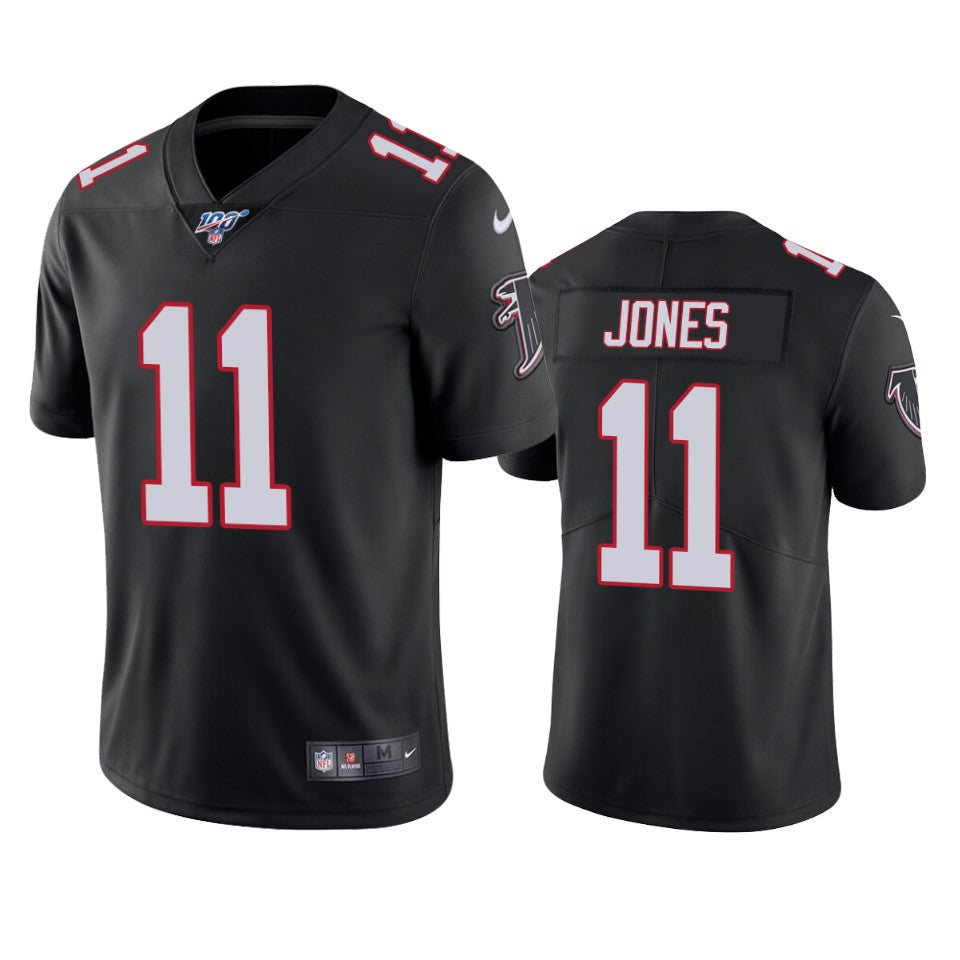 Atlanta Falcons Julio Jones Black 100th Season Vapor Limited Jersey
