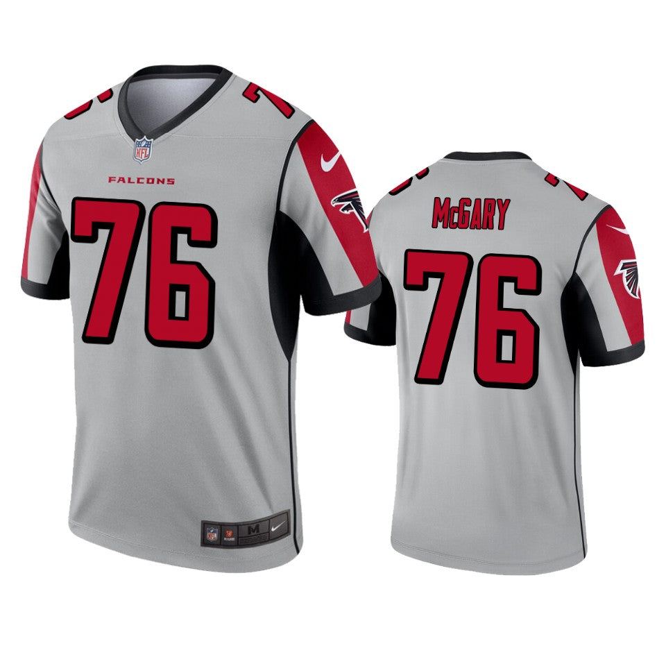 Atlanta Falcons Kaleb Mcgary Silver Inverted Legend Jersey