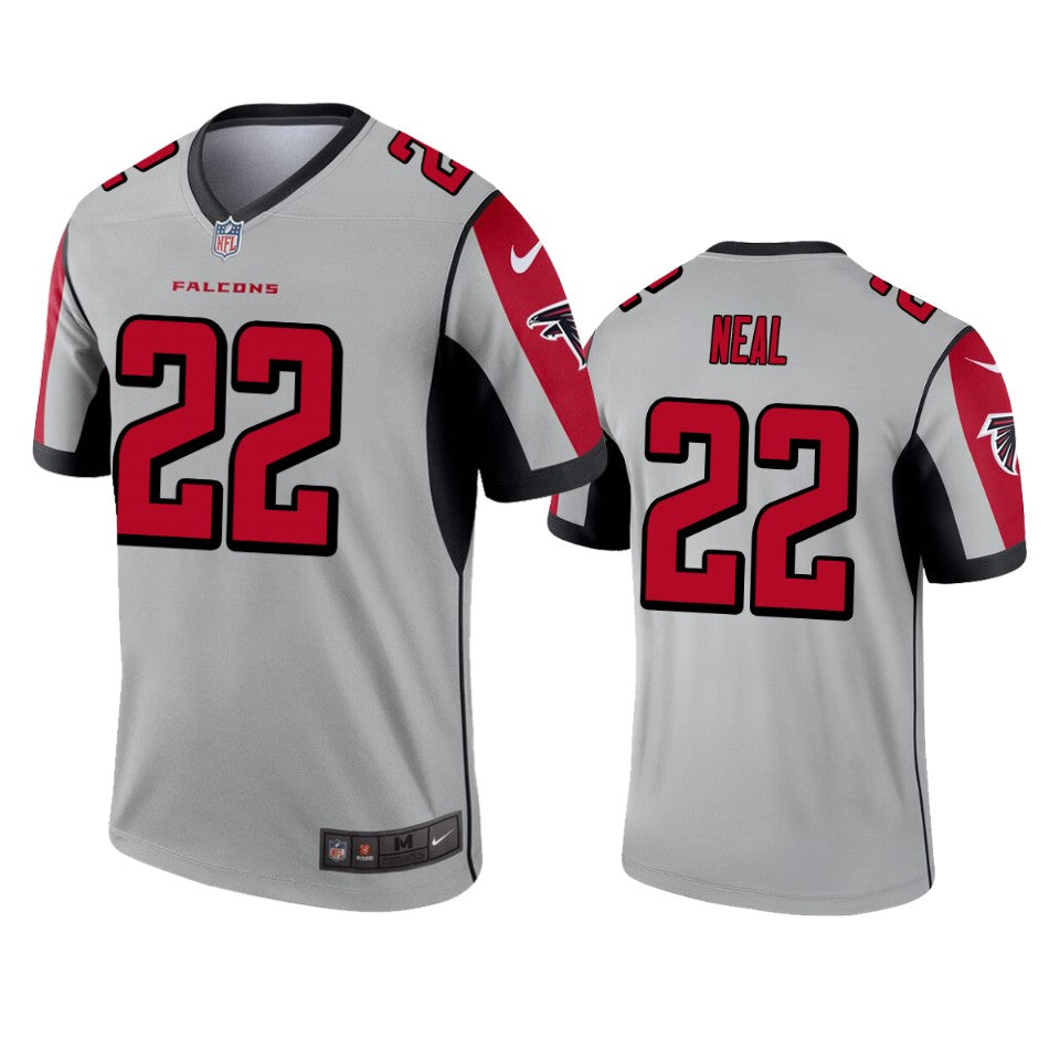 Atlanta Falcons Keanu Neal Silver Inverted Legend Jersey