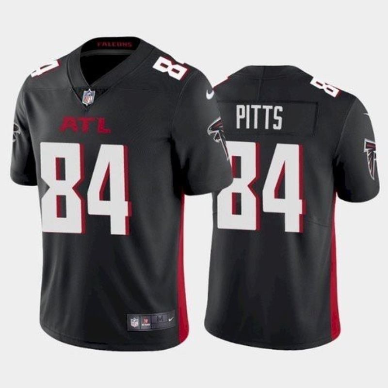 Atlanta Falcons Kyle Pitts 84 2021 Draft Nfl Black Jersey For Fans