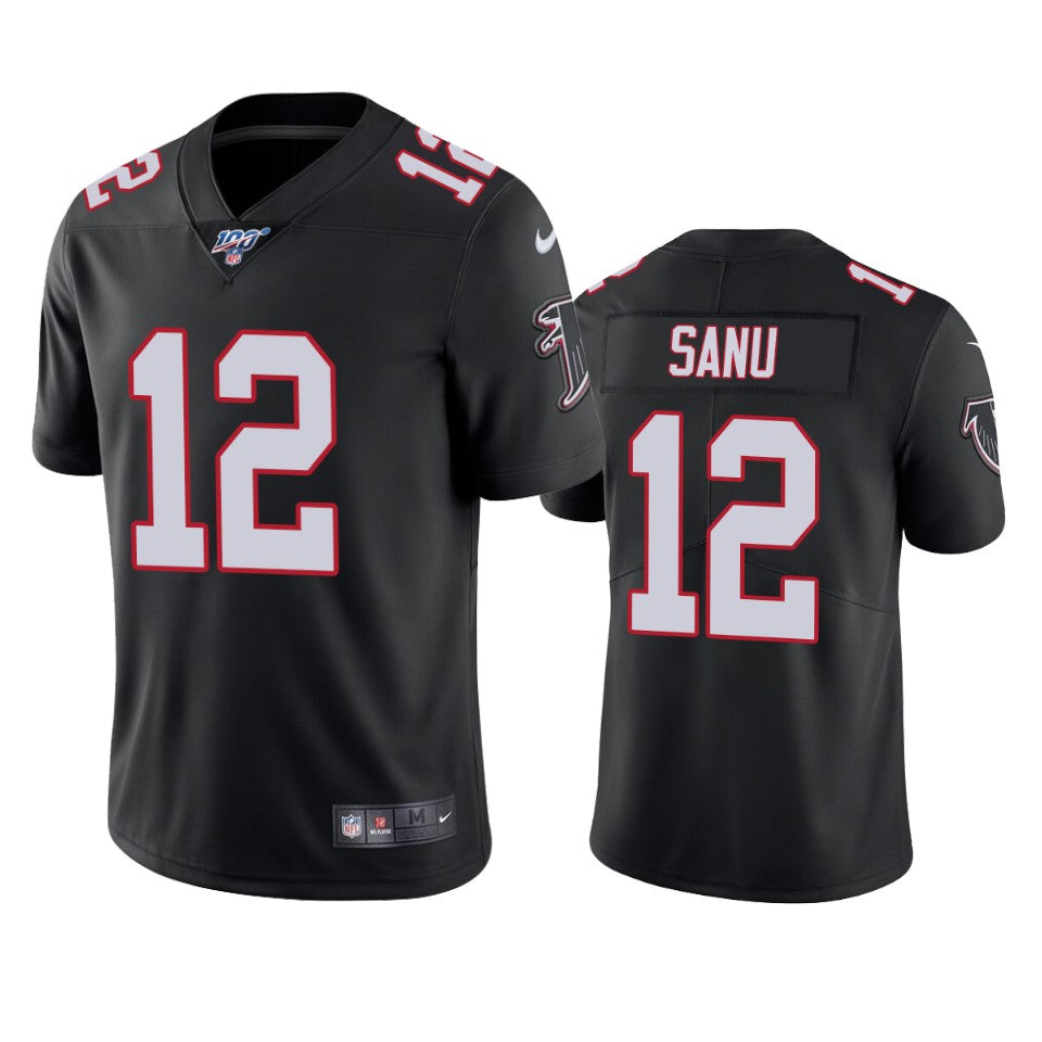Atlanta Falcons Mohamed Sanu Black 100th Season Vapor Limited Jersey